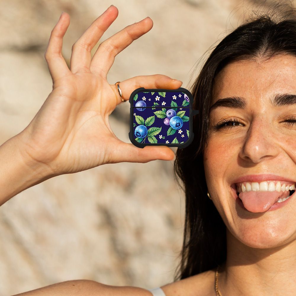Θήκη Σιλικόνης Sonique Fruit Series για AirPods 4 Μύρτιλο 01