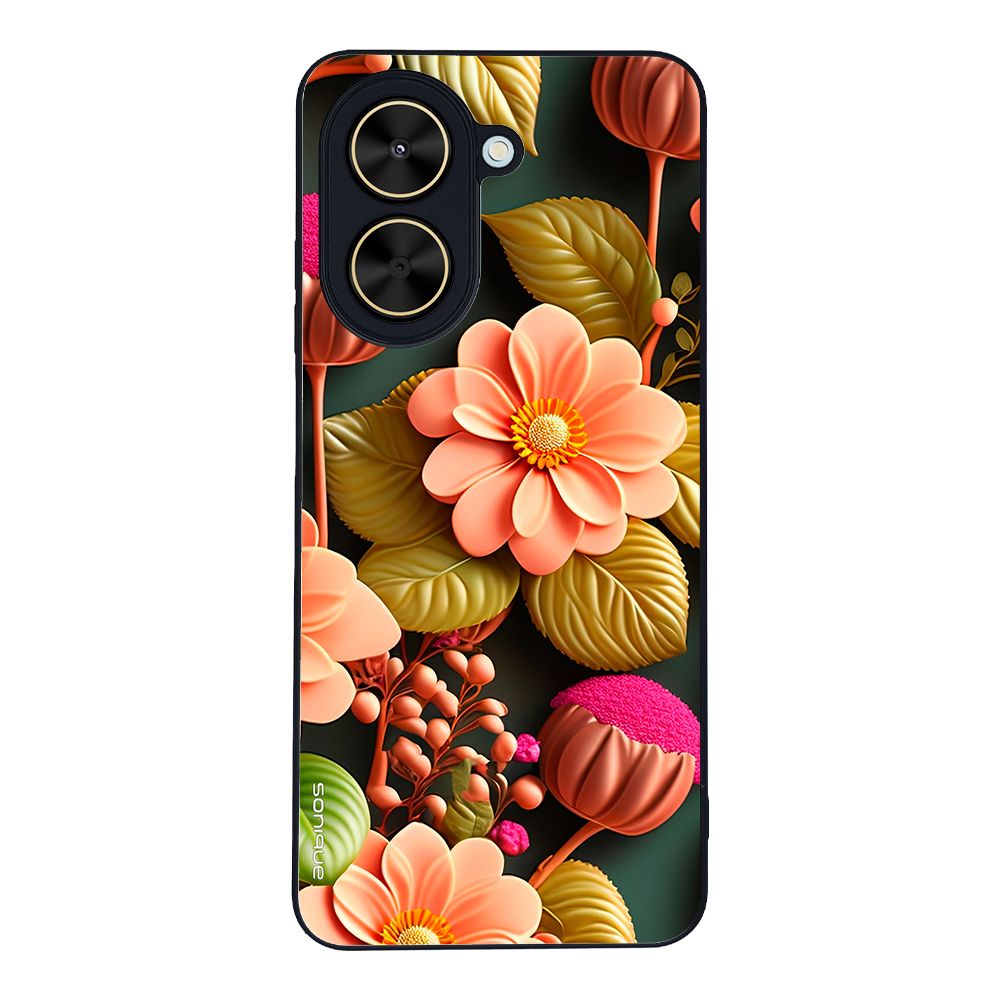 Θήκη Sonique 3D Flower Series για Xiaomi Poco C71 4G Σομόν