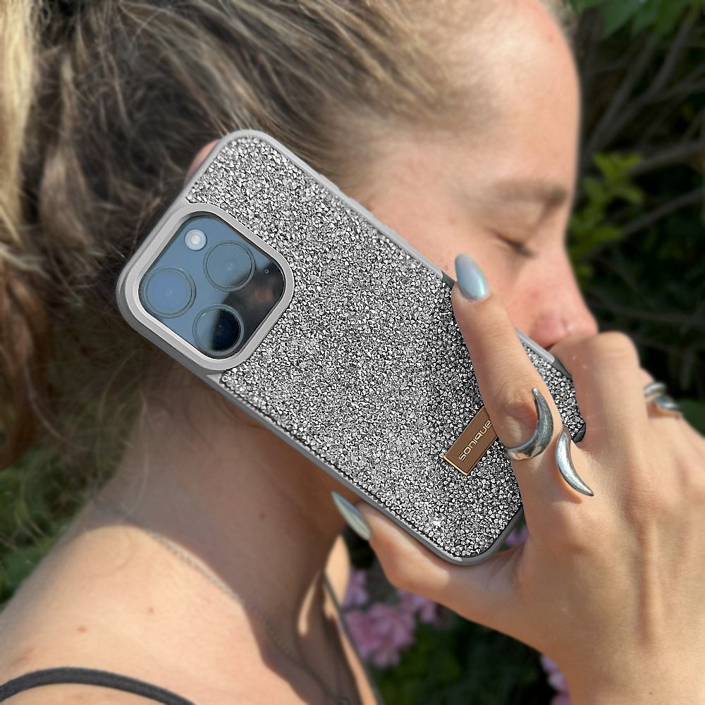 Θήκη Lux Diamond Sonique Apple iPhone 15 Ασημί