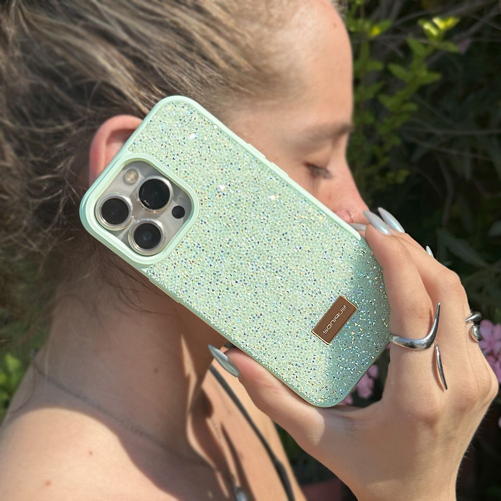 Θήκη Lux Diamond Sonique Apple iPhone 15 Pro Max Βεραμάν