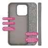 Θήκη Lux Diamond Sonique Apple iPhone 16 Ασημί