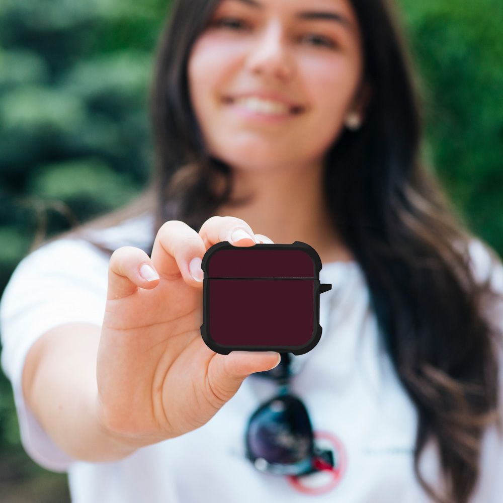 Θήκη Σιλικόνης Sonique ColorBloc Series για AirPods 4 Μπορντό