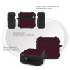 Θήκη Σιλικόνης Sonique ColorBloc Series για AirPods 4 Μπορντό