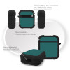 Θήκη Σιλικόνης Sonique ColorBloc Series για AirPods 1/2 Πετρόλ