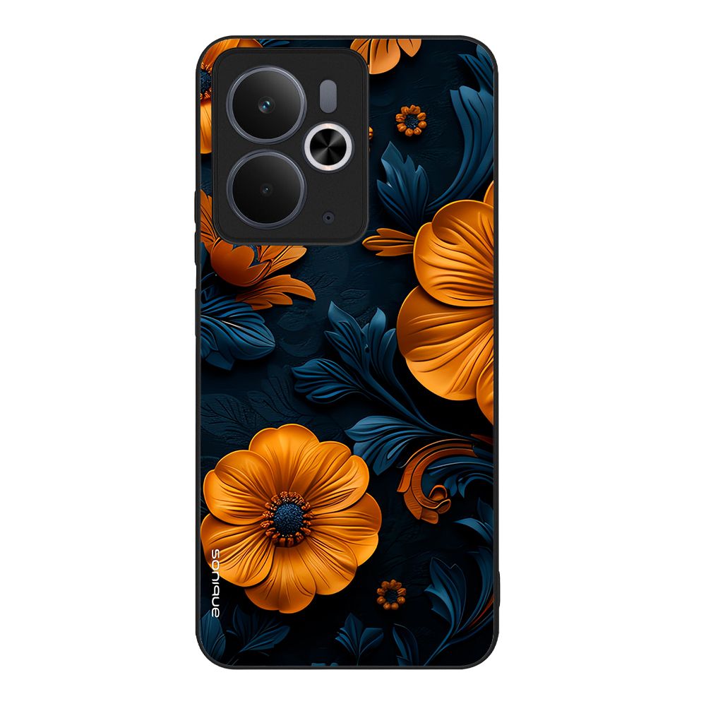 Θήκη Sonique 3D Flower Series για Realme 14 5G / Realme 14T 5G Πορτοκαλί 01