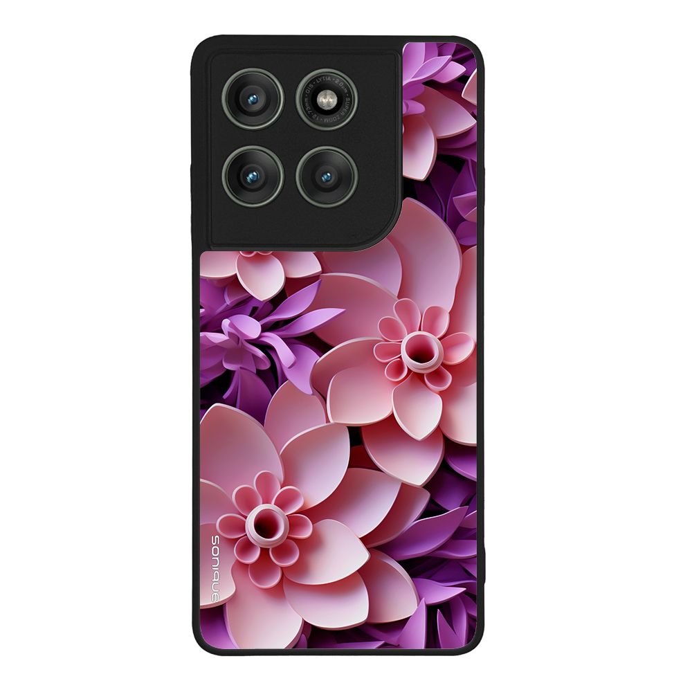Θήκη Sonique 3D Flower Series για Motorola Edge 60 Pro 5G Ροζ
