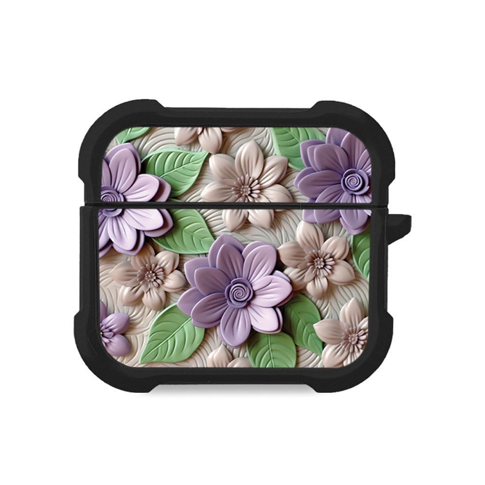 Θήκη Σιλικόνης Sonique 3D Flower Series για AirPods 3 Βιολετί