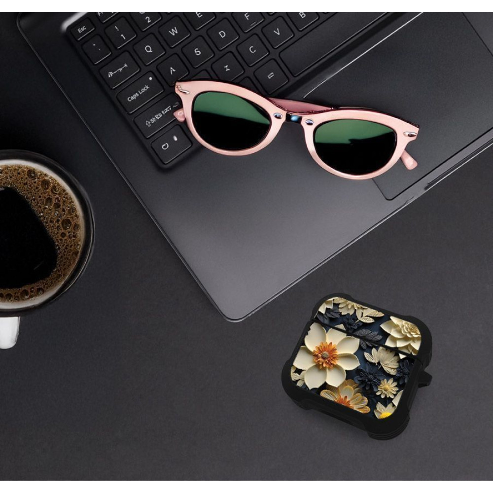 Θήκη Σιλικόνης Sonique 3D Flower Series για AirPods 3 Εκρού