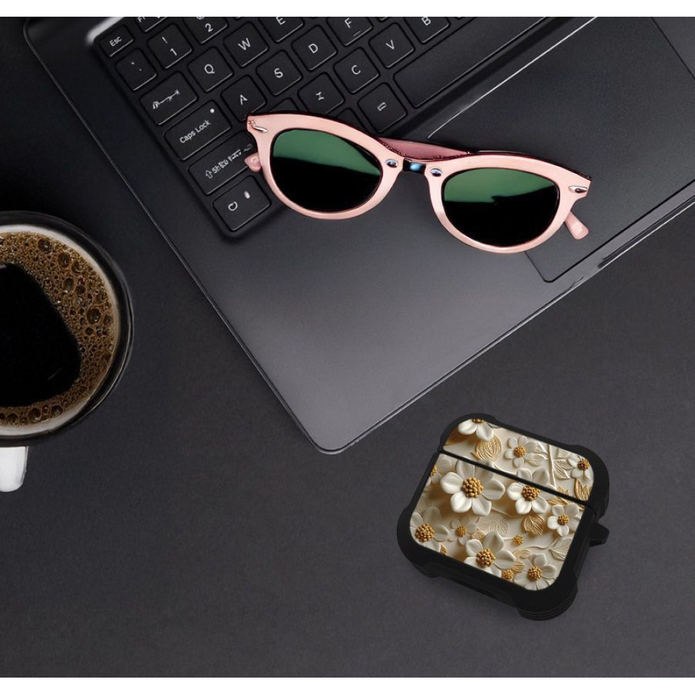 Θήκη Σιλικόνης Sonique 3D Flower Series για AirPods 3 Λευκό