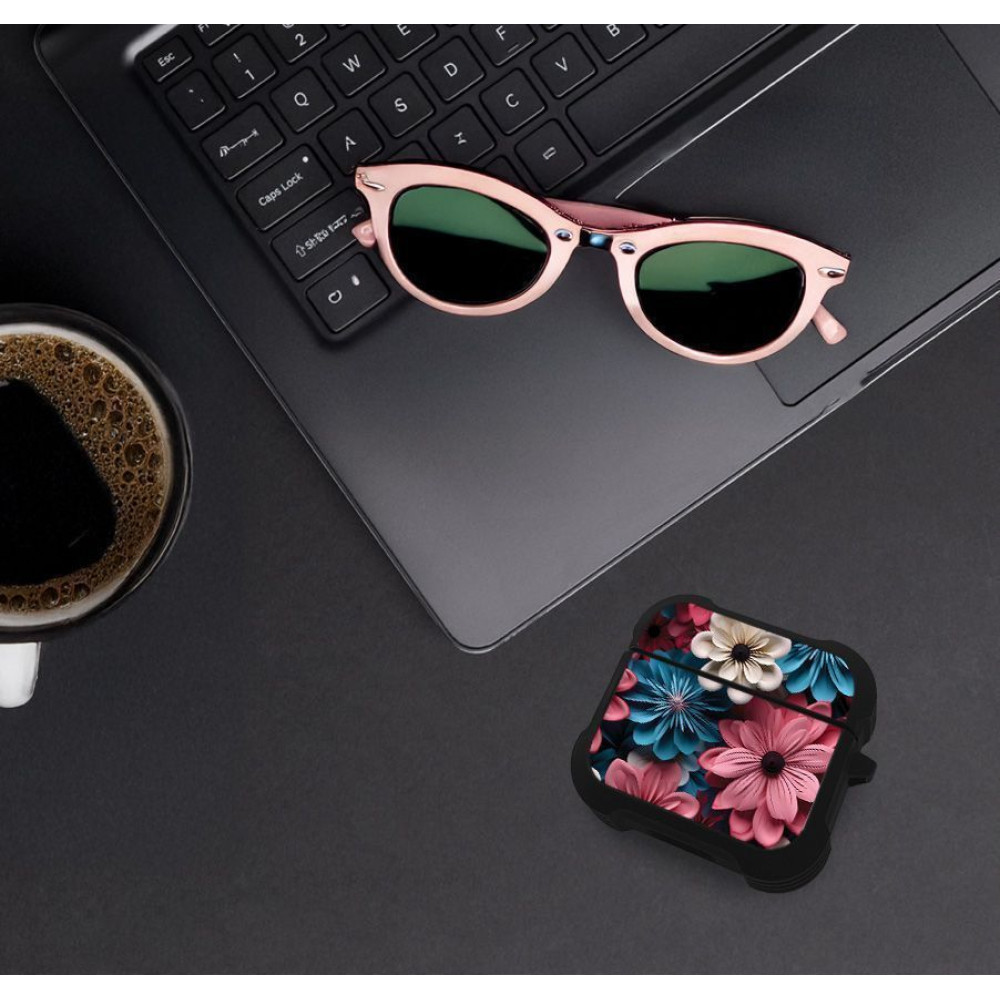 Θήκη Σιλικόνης Sonique 3D Flower Series για AirPods 3 Ροζ 01