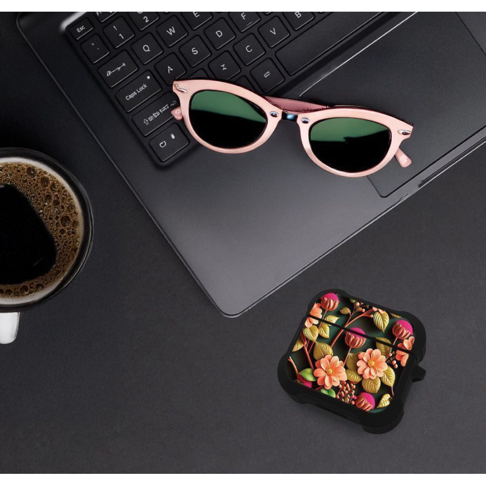 Θήκη Σιλικόνης Sonique 3D Flower Series για AirPods 3 Σομόν