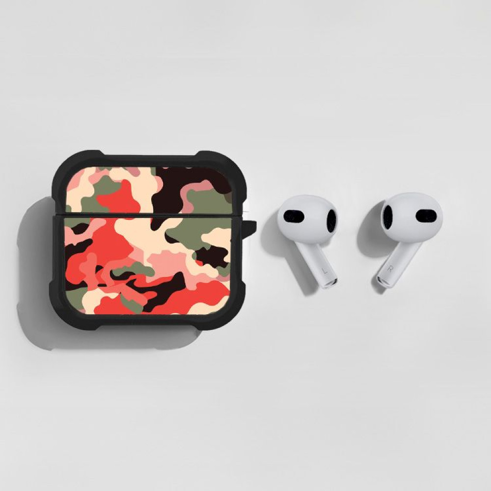 Θήκη Σιλικόνης Sonique Camouflage Army Series για AirPods 3 Κόκκινο