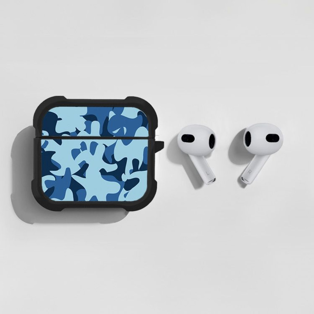 Θήκη Σιλικόνης Sonique Camouflage Army Series για AirPods 3 Μπλε