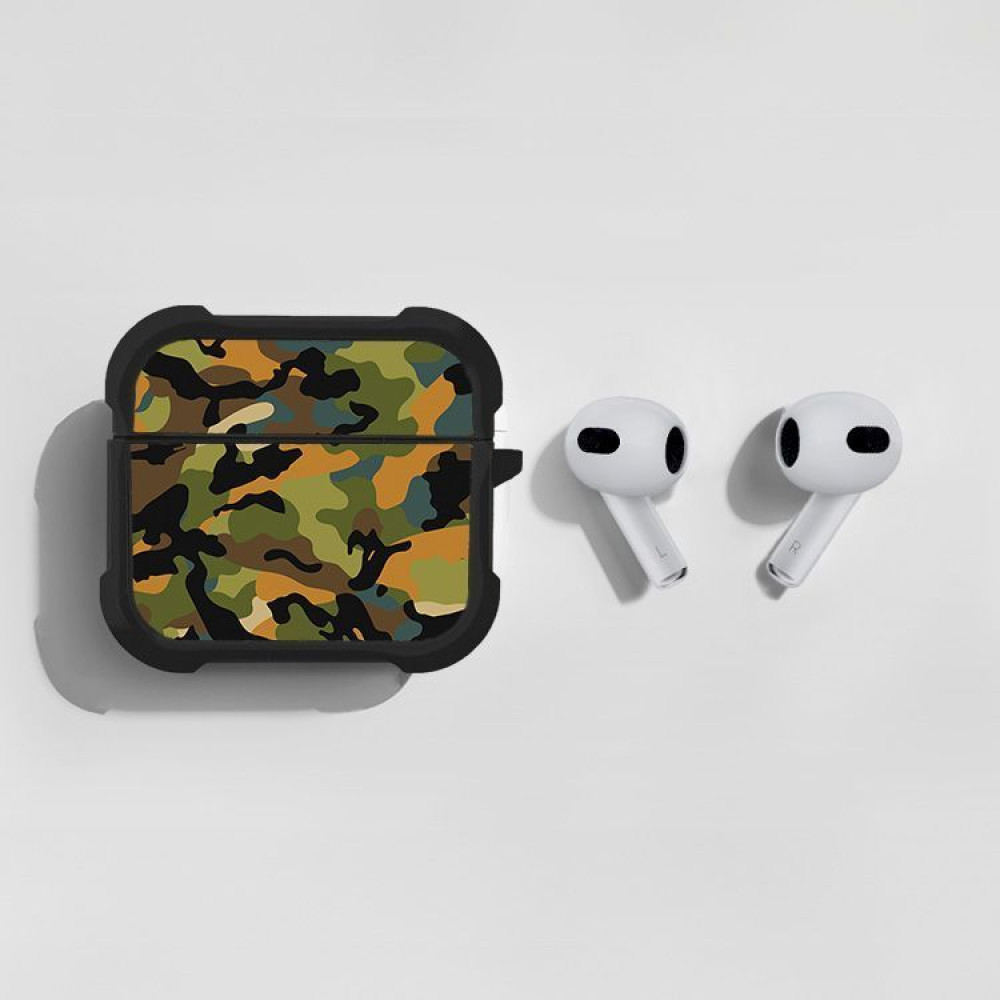 Θήκη Σιλικόνης Sonique Camouflage Army Series για AirPods 3 Πράσινο 01