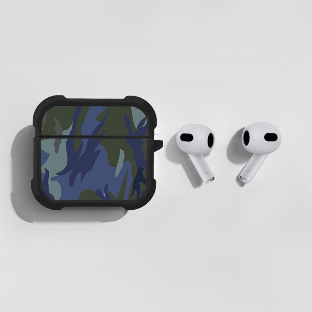 Θήκη Σιλικόνης Sonique Camouflage Army Series για AirPods 3 Μπλε 01