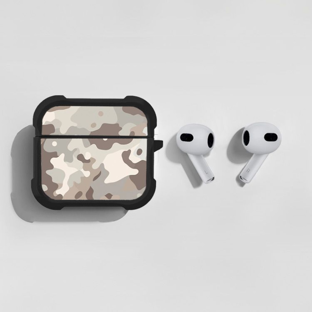 Θήκη Σιλικόνης Sonique Camouflage Army Series για AirPods 3 Μπεζ