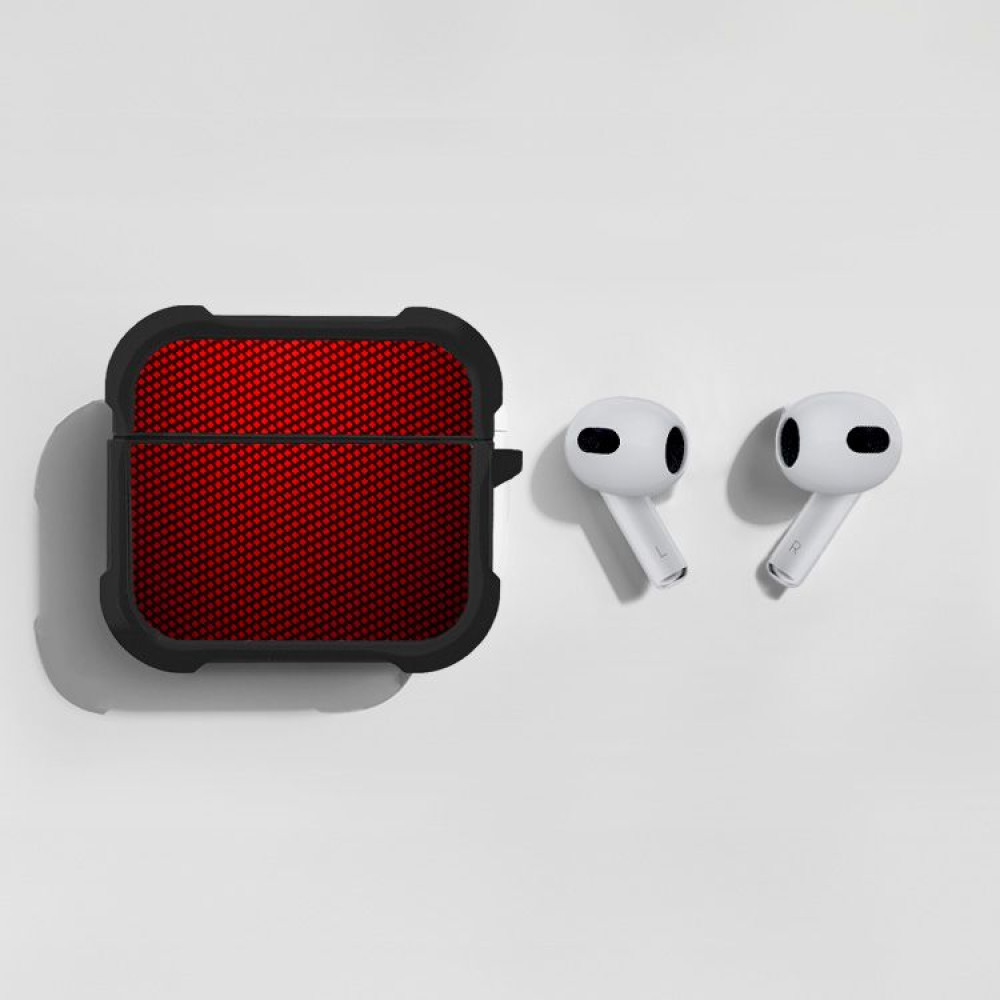 Θήκη Σιλικόνης Sonique Carbon Series για AirPods 3 Κόκκινο