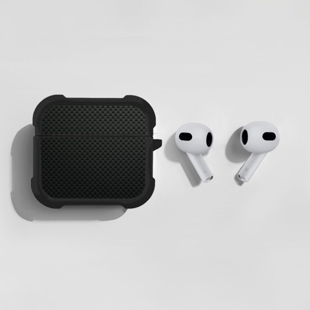 Θήκη Σιλικόνης Sonique Carbon Series για AirPods 3 Μαύρο 01