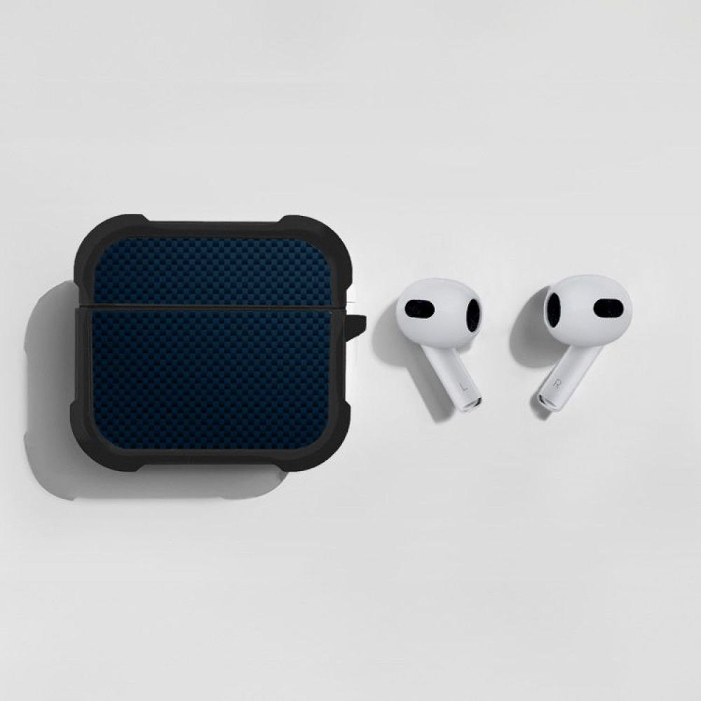 Θήκη Σιλικόνης Sonique Carbon Series για AirPods 3 Μπλε