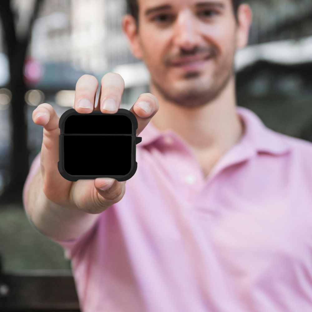 Θήκη Σιλικόνης Sonique ColorBloc Series για AirPods 3 Μαύρο