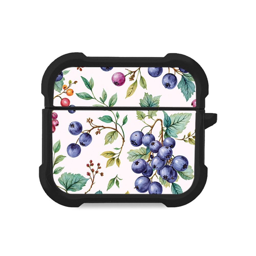 Θήκη Σιλικόνης Sonique Fruit Series για AirPods 3 Μύρτιλο