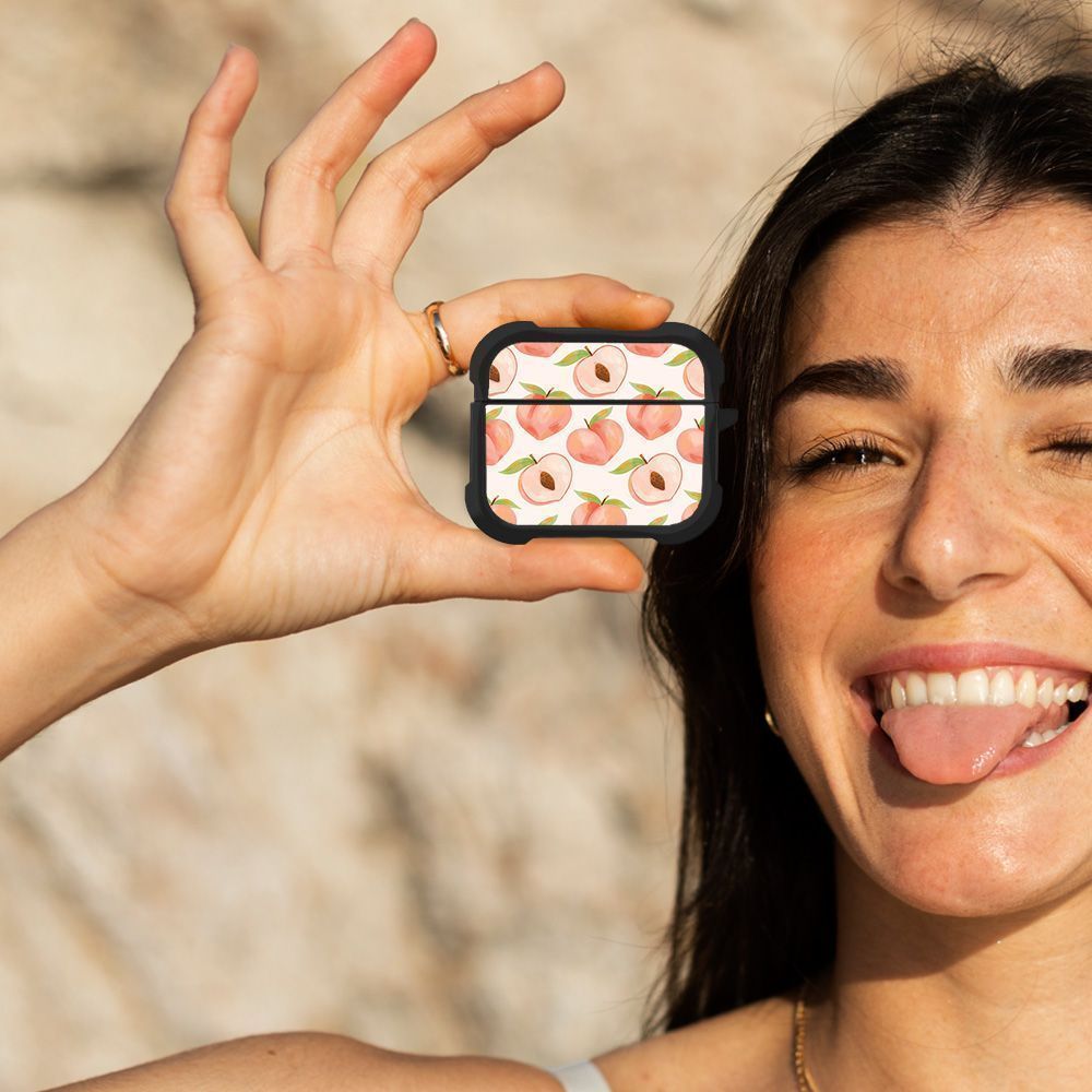 Θήκη Σιλικόνης Sonique Fruit Series για AirPods 3 Ροδάκινο