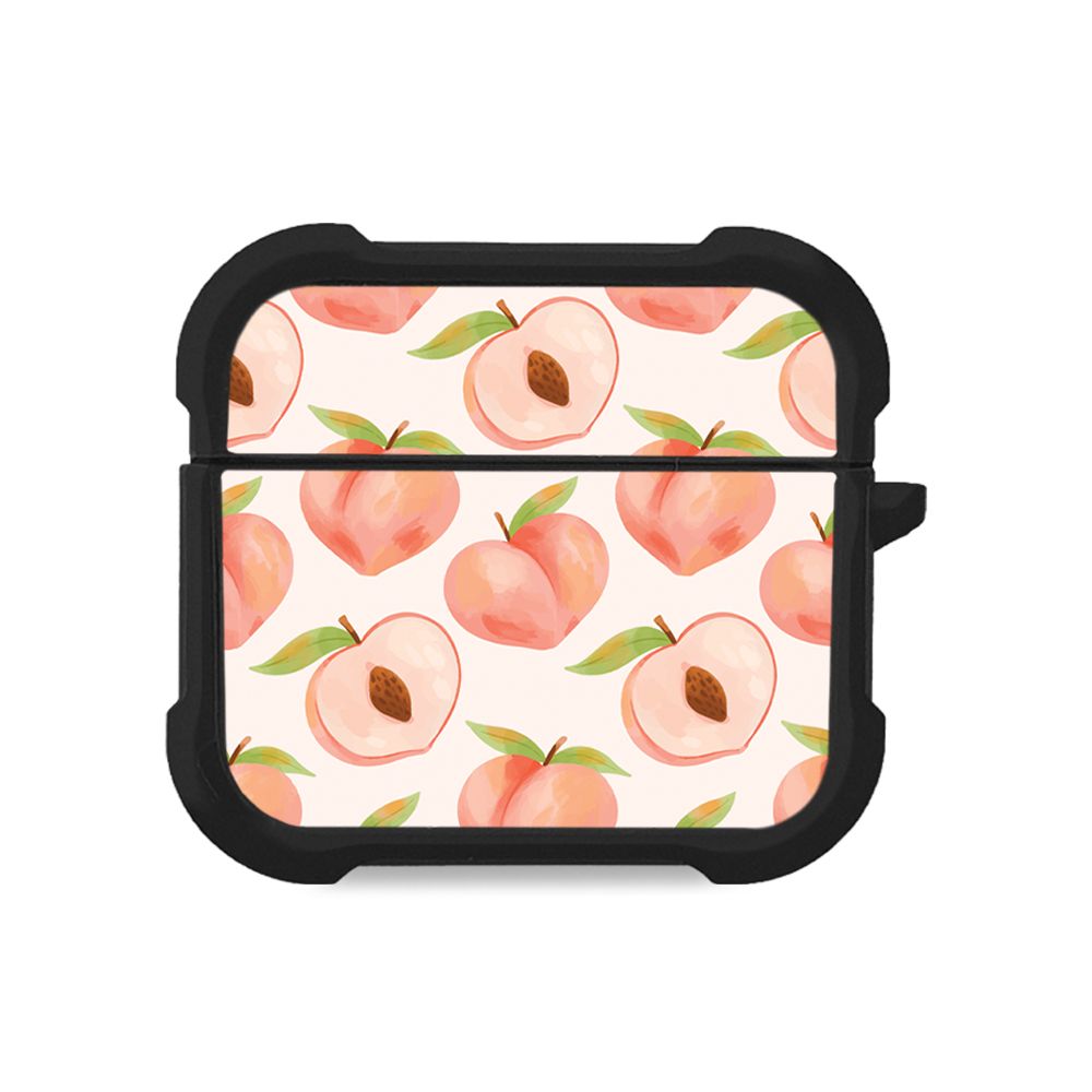 Θήκη Σιλικόνης Sonique Fruit Series για AirPods 3 Ροδάκινο
