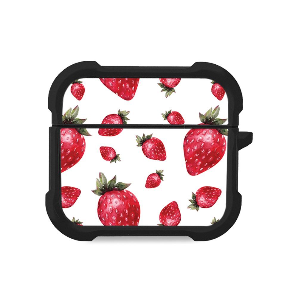 Θήκη Σιλικόνης Sonique Fruit Series για AirPods 3 Φράουλα 01
