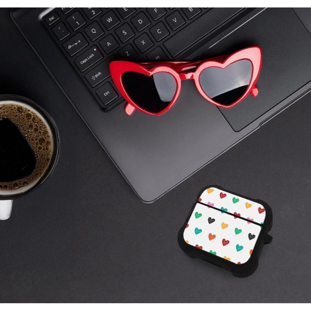 Θήκη Σιλικόνης Sonique Heart Series για AirPods 3 Λευκό 02