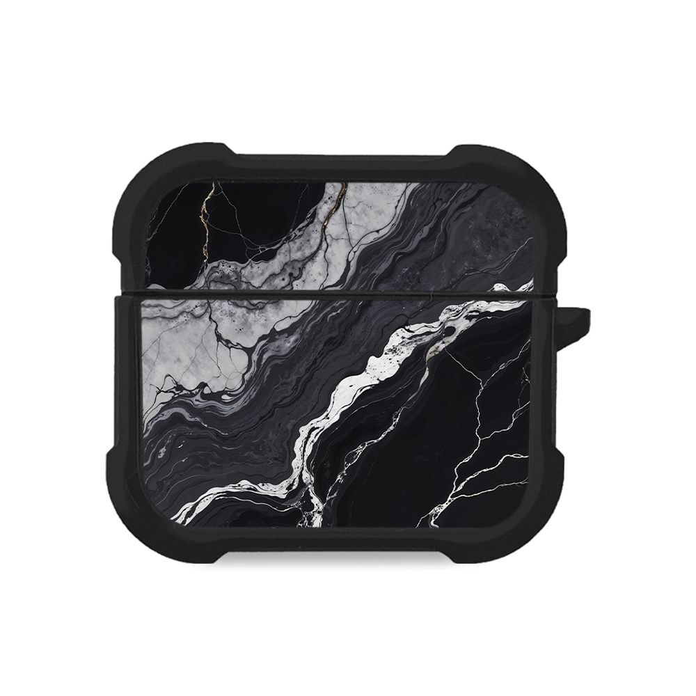 Θήκη Σιλικόνης Sonique Marble Series για AirPods 3 Μαύρο 02