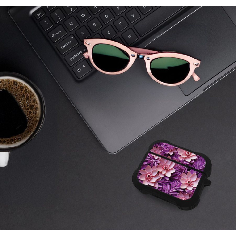 Θήκη Σιλικόνης Sonique 3D Flower Series για AirPods Pro / Pro 2 Ροζ