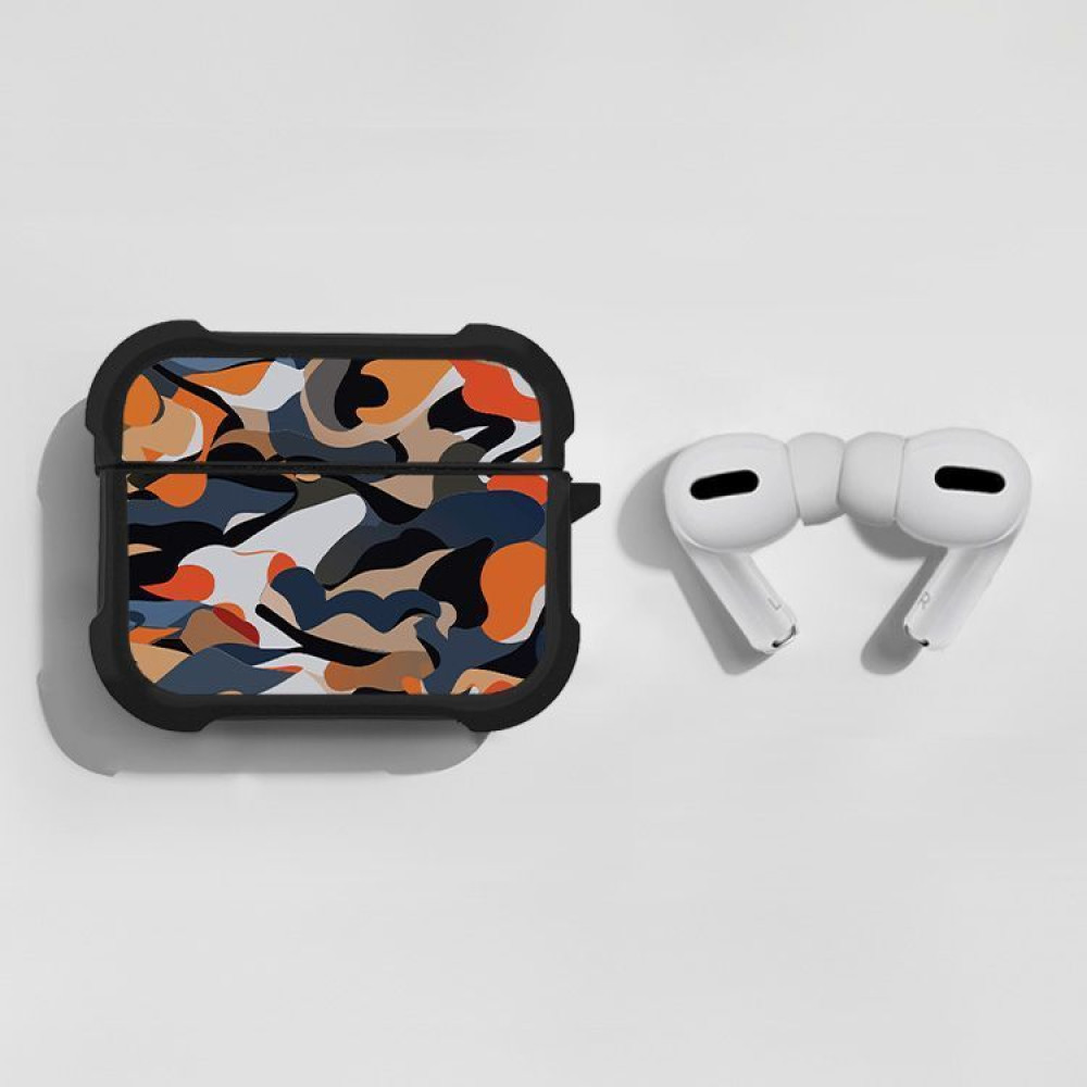 Θήκη Σιλικόνης Sonique Camouflage Army Series για AirPods Pro / Pro 2 Πορτοκαλί