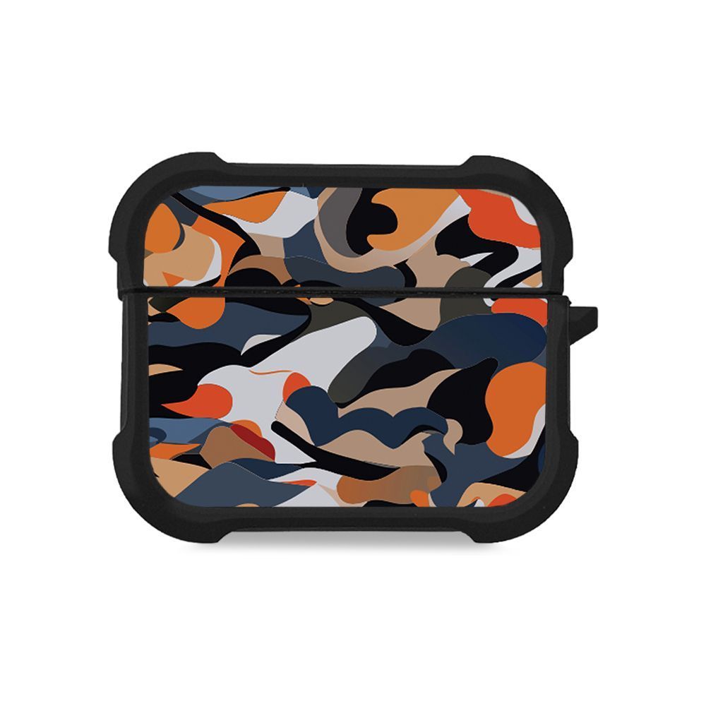 Θήκη Σιλικόνης Sonique Camouflage Army Series για AirPods Pro / Pro 2 Πορτοκαλί