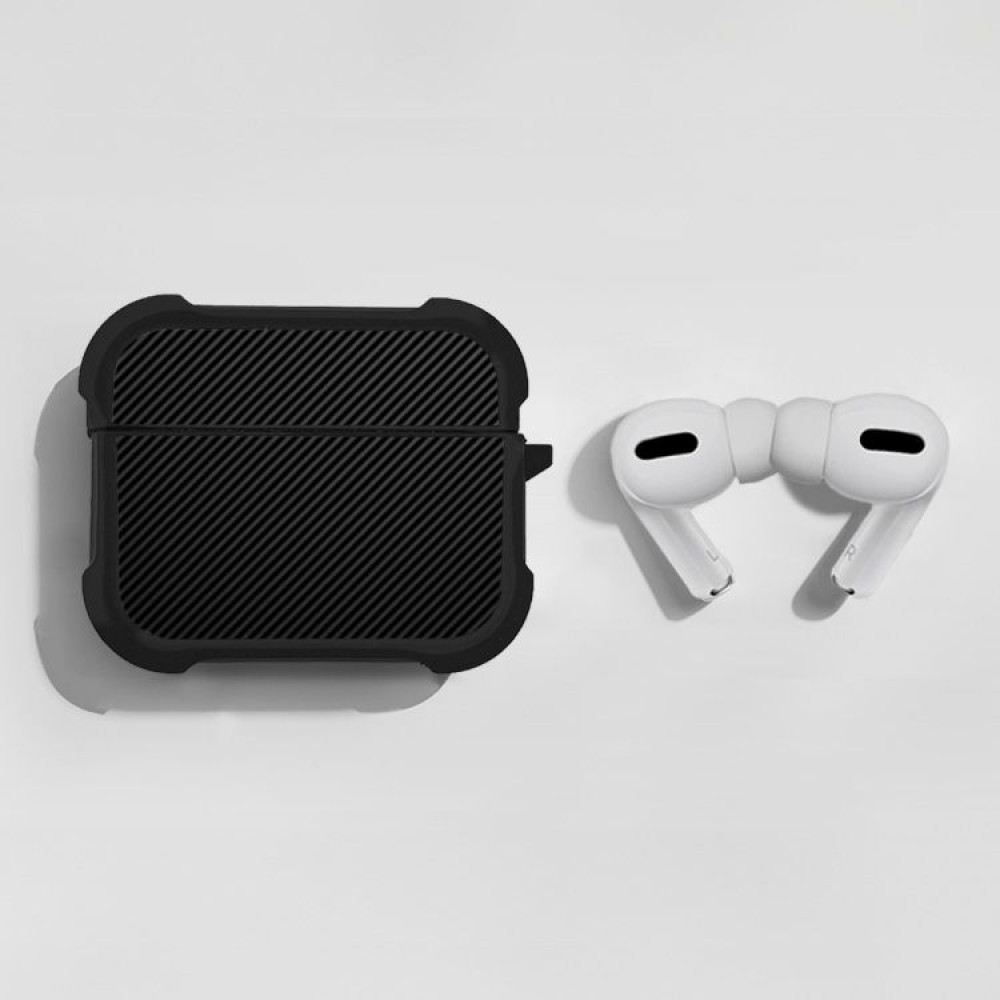 Θήκη Σιλικόνης Sonique Carbon Series για AirPods Pro / Pro 2 Μαύρο