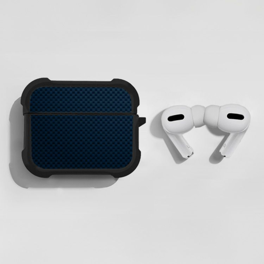 Θήκη Σιλικόνης Sonique Carbon Series για AirPods Pro / Pro 2 Μπλε