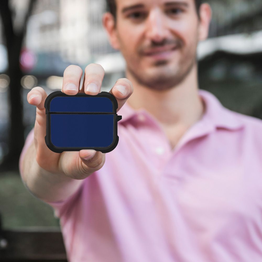 Θήκη Σιλικόνης Sonique ColorBloc Series για AirPods Pro / Pro 2 Μπλέ