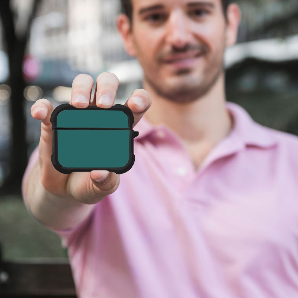 Θήκη Σιλικόνης Sonique ColorBloc Series για AirPods Pro / Pro 2 Πετρόλ