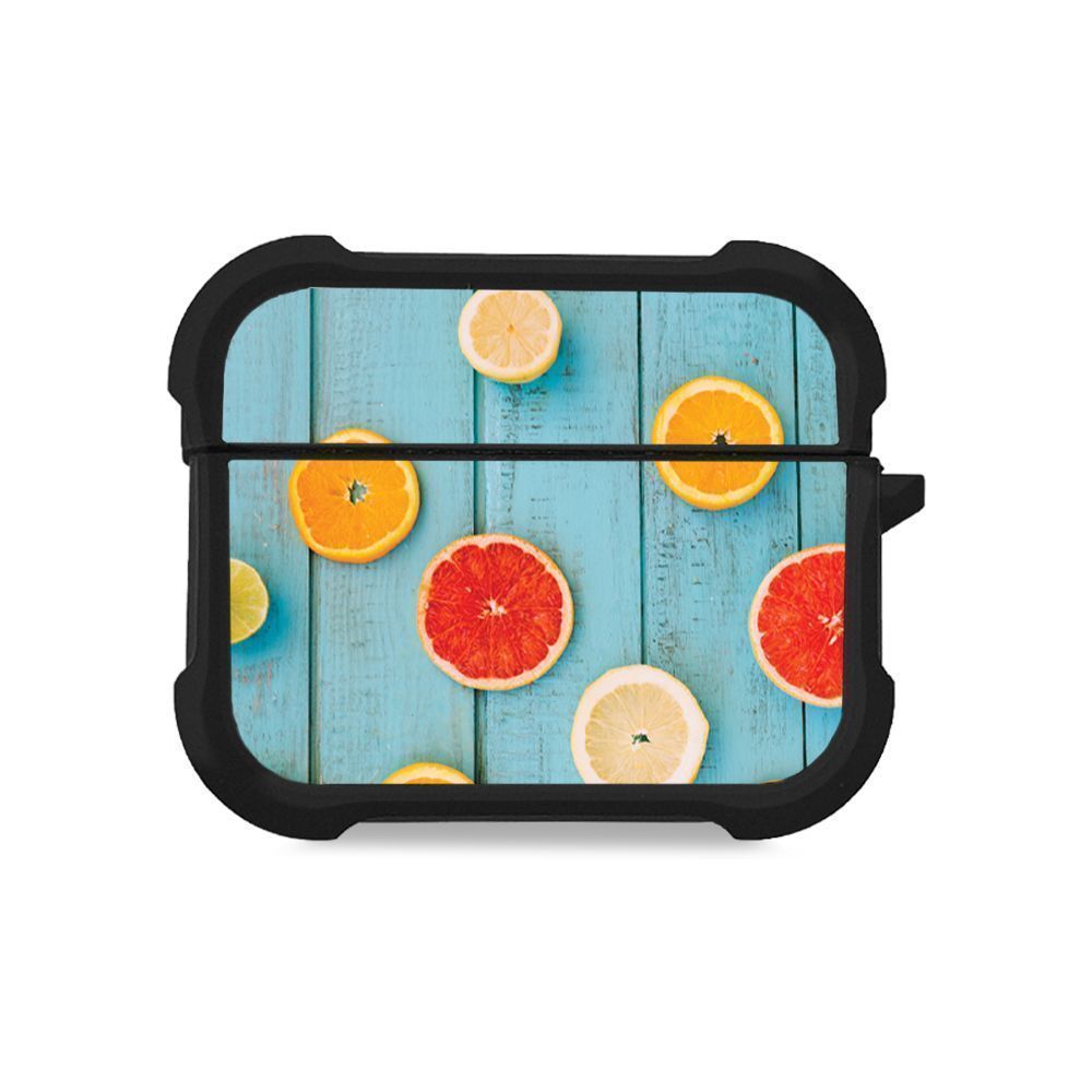 Θήκη Σιλικόνης Sonique Fruit Series για AirPods Pro / Pro 2 Γκρέιπφρουτ