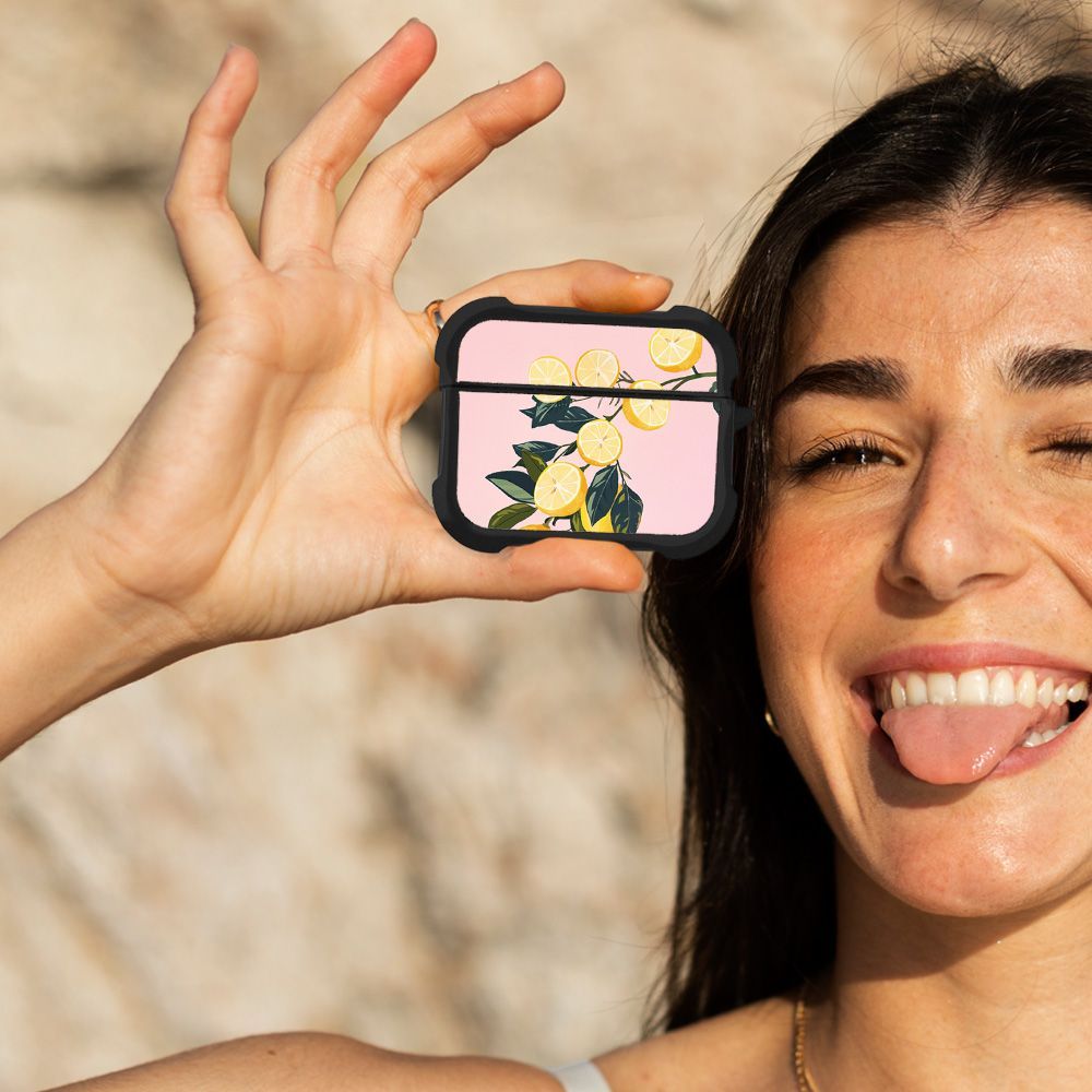 Θήκη Σιλικόνης Sonique Fruit Series για AirPods Pro / Pro 2 Λεμόνι