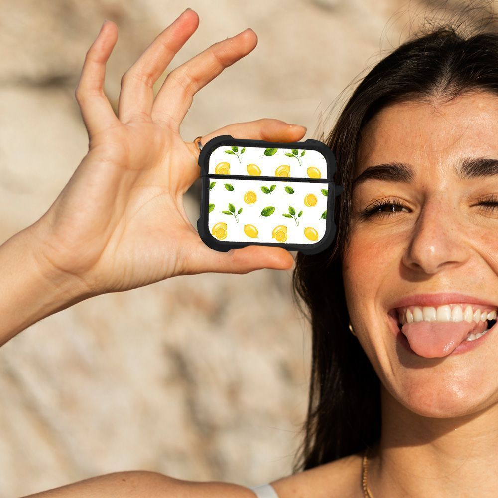 Θήκη Σιλικόνης Sonique Fruit Series για AirPods Pro / Pro 2 Λεμόνι 01