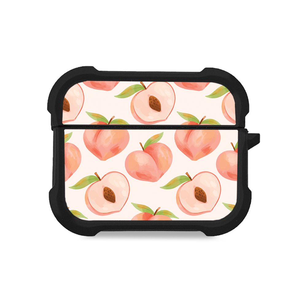 Θήκη Σιλικόνης Sonique Fruit Series για AirPods Pro / Pro 2 Ροδάκινο