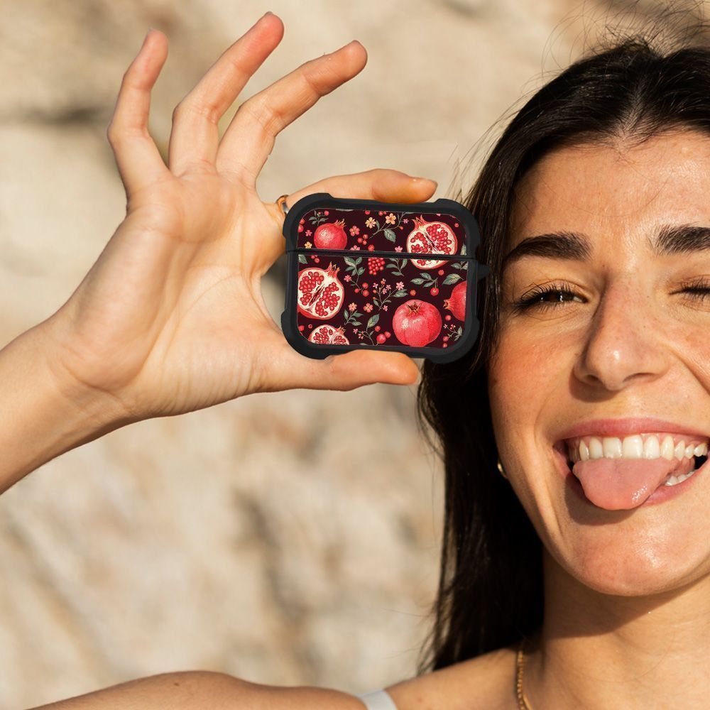 Θήκη Σιλικόνης Sonique Fruit Series για AirPods Pro / Pro 2 Ρόδι