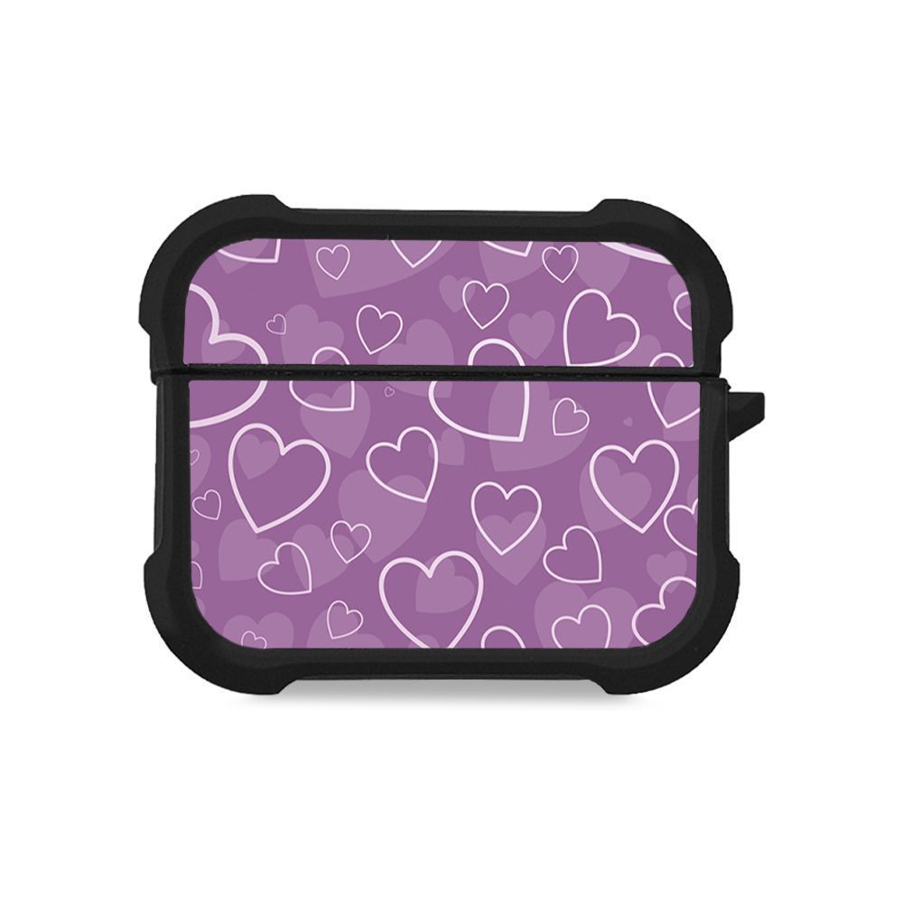 Θήκη Σιλικόνης Sonique Heart Series για AirPods Pro / Pro 2 Βιολετί