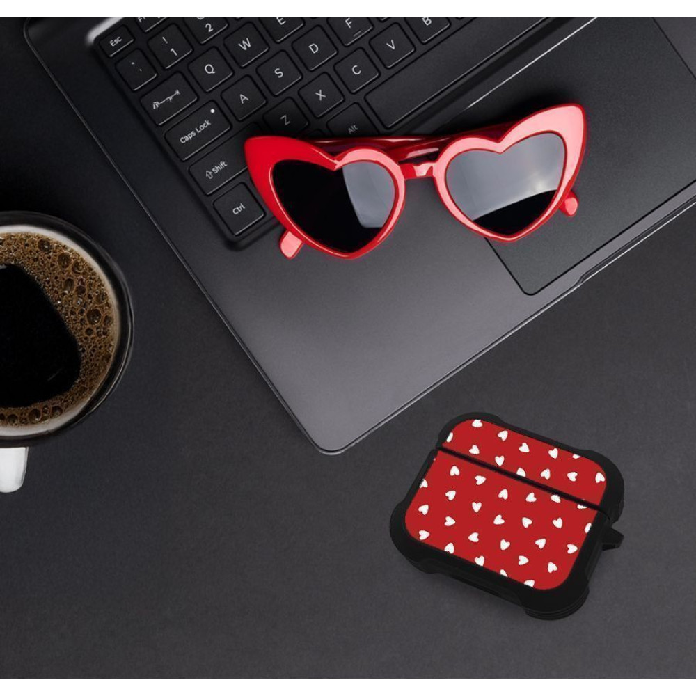 Θήκη Σιλικόνης Sonique Heart Series για AirPods Pro / Pro 2 Κόκκινο