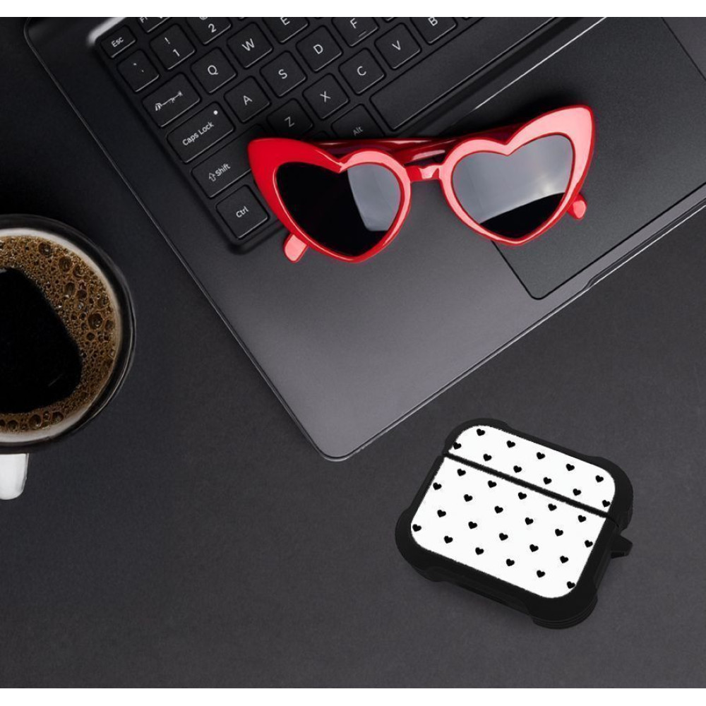 Θήκη Σιλικόνης Sonique Heart Series για AirPods Pro / Pro 2 Λευκό