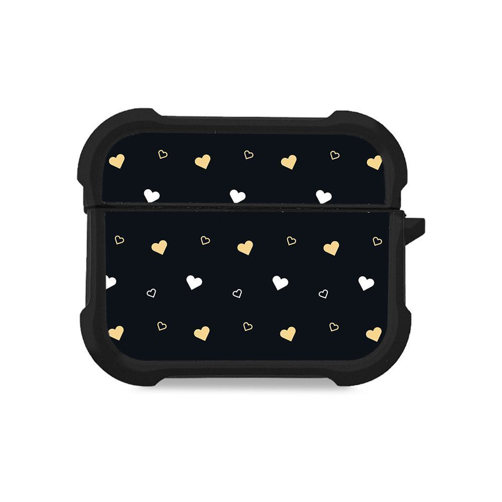 Θήκη Σιλικόνης Sonique Heart Series για AirPods Pro / Pro 2 Μαύρο 01