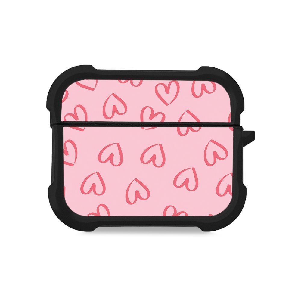 Θήκη Σιλικόνης Sonique Heart Series για AirPods Pro / Pro 2 Ροζ