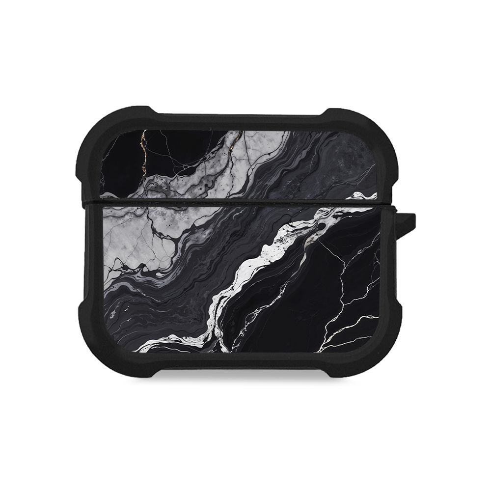 Θήκη Σιλικόνης Sonique Marble Series για AirPods Pro / Pro 2 Μαύρο 02