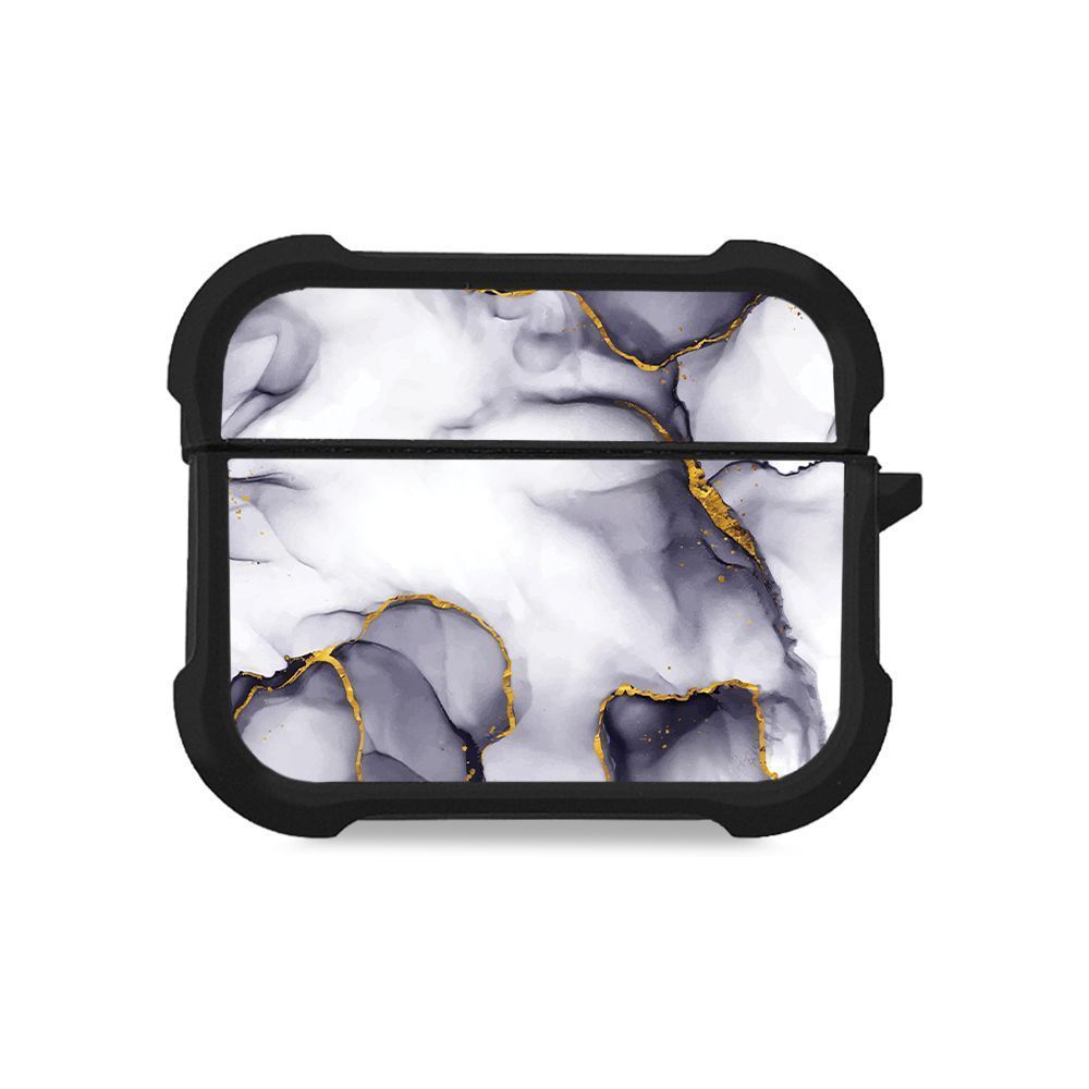 Θήκη Σιλικόνης Sonique Marble Series για AirPods Pro / Pro 2 Μωβ Γκρι