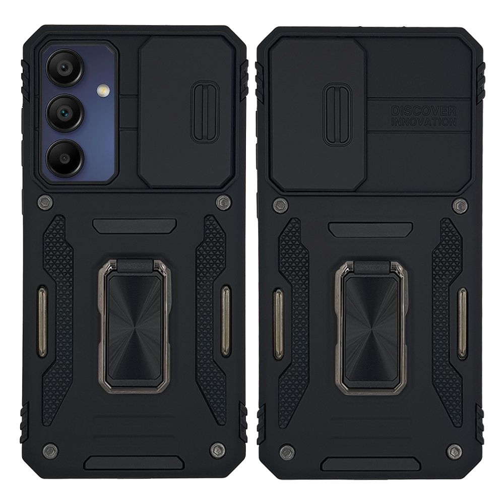Θήκη Ring Armor CamShield Sonique για Samsung Galaxy A15 4G / Galaxy A15 5G Μαύρο